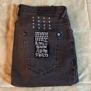 Ksubi Chitch Krow Krushed Black Denim